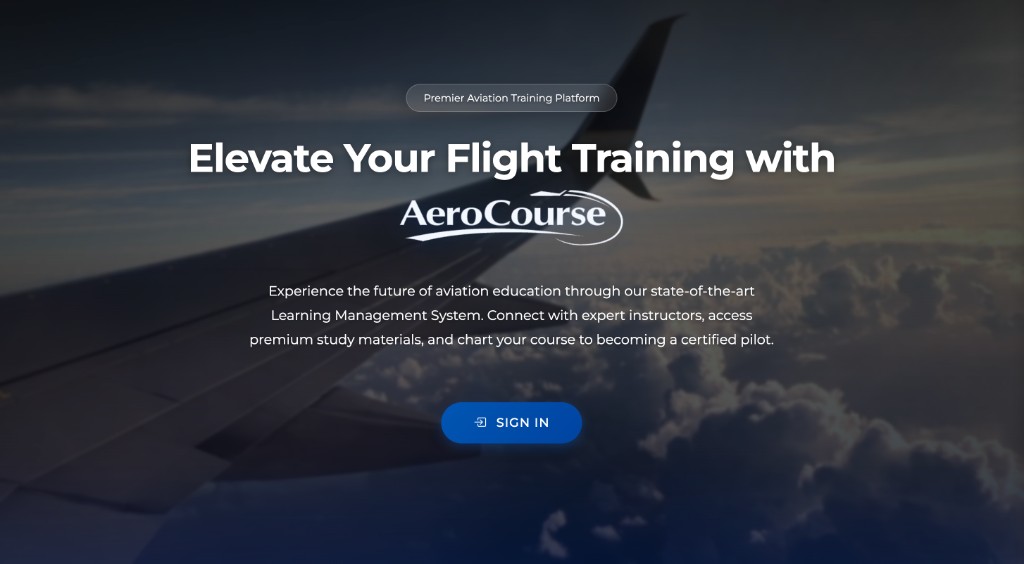 Aerocourse — AI-assisted aviation training for thousands of students