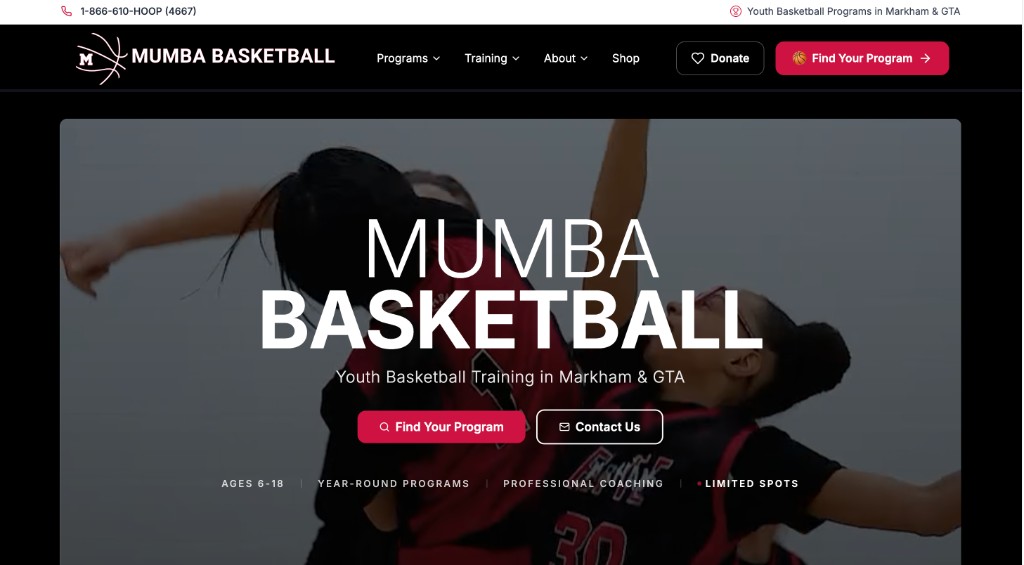Mumba Basketball — Powering youth basketball at scale